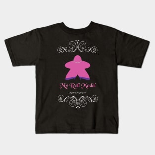 Roll Model, pink, dark Kids T-Shirt